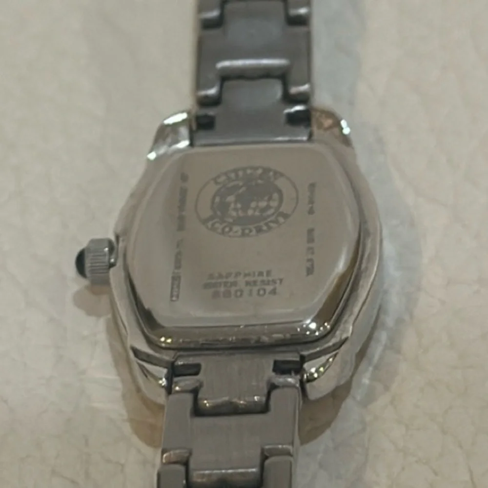 Citizen Women’s Natural Diamond Rectangle Wristwatch Model code: EW5413-50A